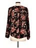 Knox Rose Floral Black Long Sleeve Blouse Size L - photo 2