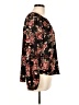 Knox Rose Floral Black Long Sleeve Blouse Size L - photo 4