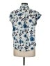Disney Floral Blue Sleeveless Button-Down Shirt Size M - photo 2