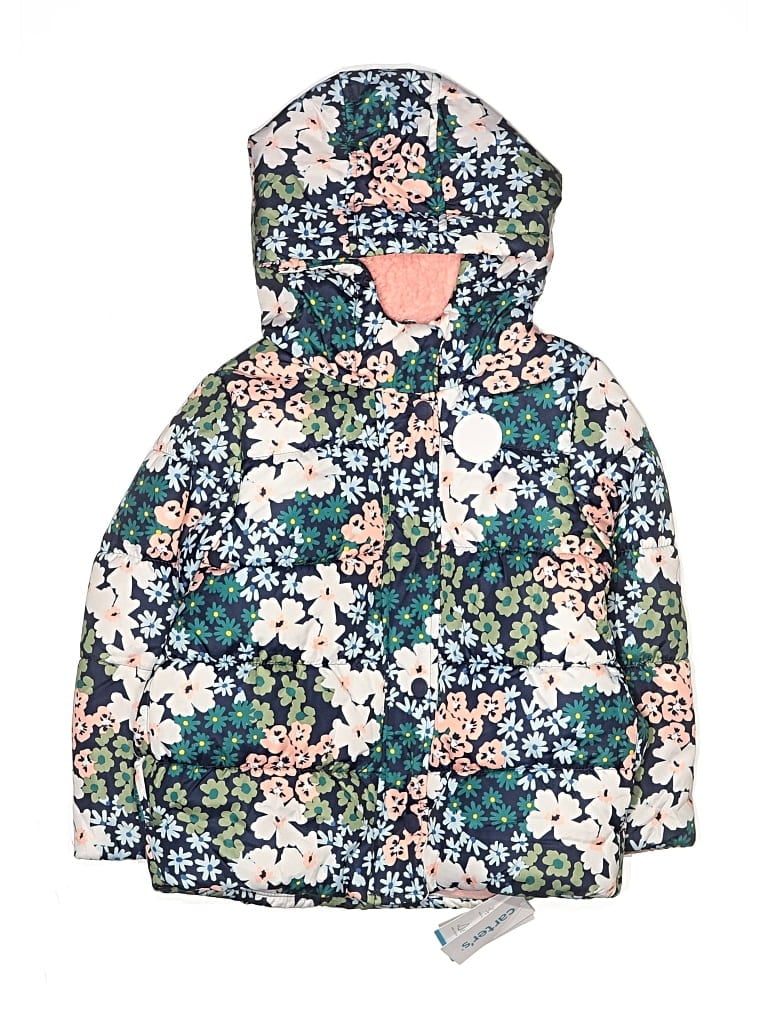Pre-owned Carter's Kids' Snow Jacket In Blue