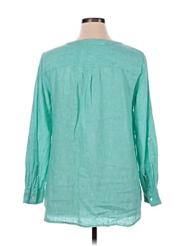 Talbots 3/4 Sleeve Button-Down Shirt (view 2)