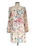 Brigitte Bailey 100% Polyester Print Ivory Casual Dress Size L - photo 1