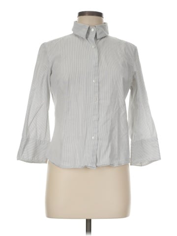 Agnes B. 3/4 Sleeve Button-Down Shirt (view 1)