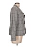 Banana Republic Plaid Gray Blazer Size 12 Petite - photo 4