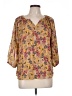 Tantrums 100% Polyester Gold 3/4 Sleeve Blouse Size L - photo 1
