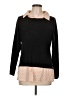 Adrianna Papell Polka Dots Black Pullover Sweater Size L - photo 1