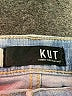 Kut from the Kloth Stripes Blue Jeans Size 6 - photo 4