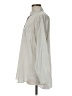 Theory Chevron-herringbone Ivory Long Sleeve Button-Down Shirt Size M - photo 5