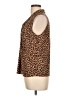 Talbots Outlet Animal Print Brown Sleeveless Blouse Size L - photo 5