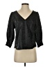 Ro & De Metallic Black 3/4 Sleeve Blouse Size S - photo 1