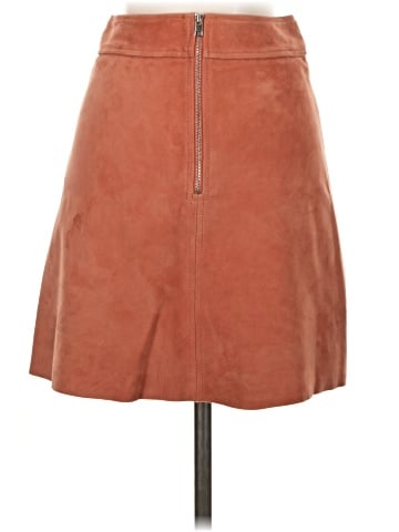 Theory Faux Leather Skirt (view 2)
