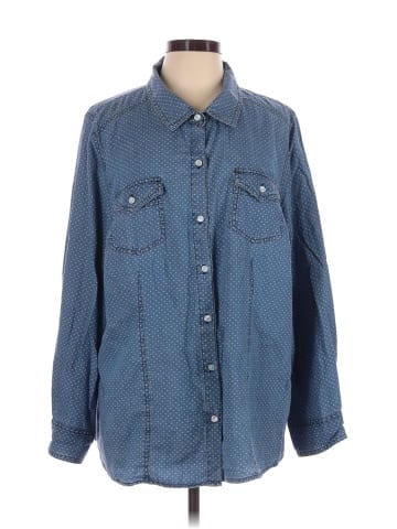 Catherines Long Sleeve Button-Down Shirt (view 1)