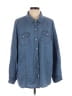 Catherines 100% Cotton Blue Long Sleeve Button-Down Shirt Size 1X - photo 1