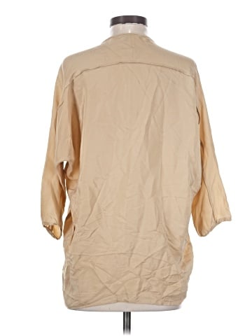 Vince. 3/4 Sleeve Silk Top (view 2)