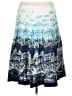 Talbots 100% Cotton Print Blue Casual Skirt Size 12 - photo 1