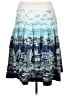 Talbots 100% Cotton Print Blue Casual Skirt Size 12 - photo 2