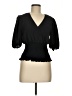 1.State 100% Polyester Black 3/4 Sleeve Blouse Size M - photo 1