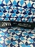 Zara Print Blue Long Sleeve Blouse Size L - photo 7