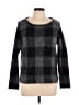 Eileen Fisher Plaid Black Pullover Sweater Size L (estimated, petite) - photo 1