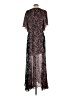 Guess 100% Polyester Paisley Black Casual Dress Size L - photo 2