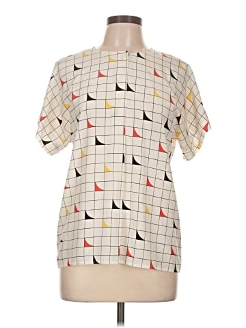 Jones New York Short Sleeve Blouse (view 1)