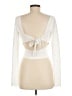 Beginning Boutique Ivory Long Sleeve Top Size 6 - photo 2