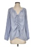 Ramy Brook 100% Polyester Blue Long Sleeve Blouse Size S - photo 1