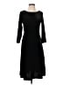 Talbots Solid Black Casual Dress Size 4 - photo 1