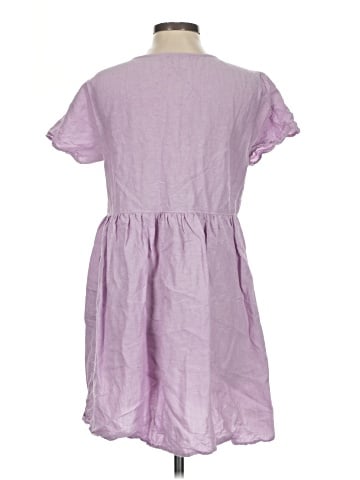 Madewell Linen-Blend Alexandra Button-Front Mini Dress (view 2)