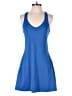Girlfriend Collective Solid Blue Casual Dress Size L - photo 1