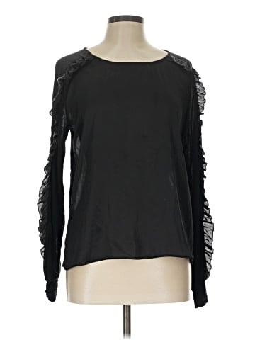 Zara W&B Collection Long Sleeve Blouse (view 1)