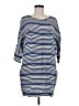 Maje 100% Viscose Stripes Blue Casual Dress Size Med (2) - photo 1