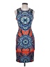 Hunter Bell Print Blue Cocktail Dress Size XS - photo 1