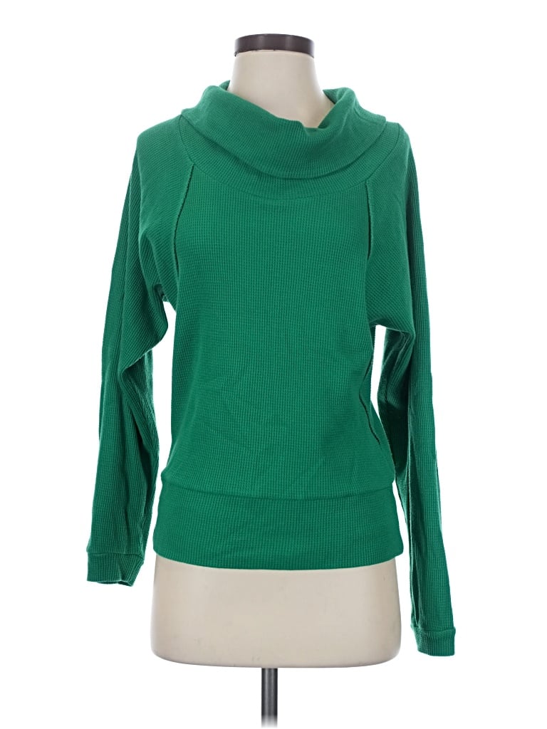 Pre-owned Pilcro Turtleneck Sweater In Green