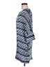 Maje 100% Viscose Stripes Blue Casual Dress Size Med (2) - photo 5