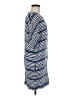 Maje 100% Viscose Stripes Blue Casual Dress Size Med (2) - photo 4