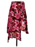 Zara Basic Floral Red Casual Skirt Size XS - photo 1