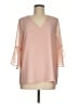 Calvin Klein 100% Polyester Pink 3/4 Sleeve Blouse Size M - photo 1