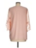 Calvin Klein 100% Polyester Pink 3/4 Sleeve Blouse Size M - photo 2