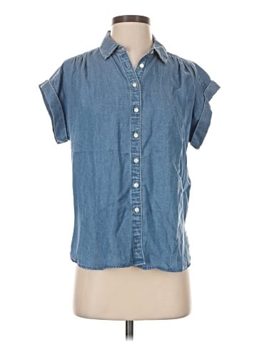 Ann Taylor LOFT Short Sleeve Button-Down Shirt (view 1)