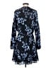 Parker 100% Polyester Print Blue Casual Dress Size S (estimated) - photo 2