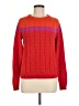 Lands' End 100% Cotton Color Block Red Pullover Sweater Size M (petite) - photo 1