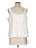 Topshop 100% Viscose White Sleeveless Blouse Size 12 - photo 1