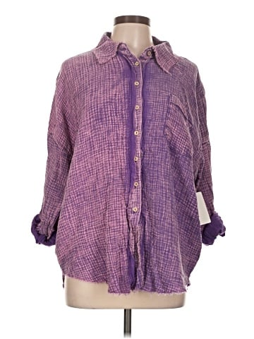 Zenana 3/4 Sleeve Button-Down Shirt (view 1)