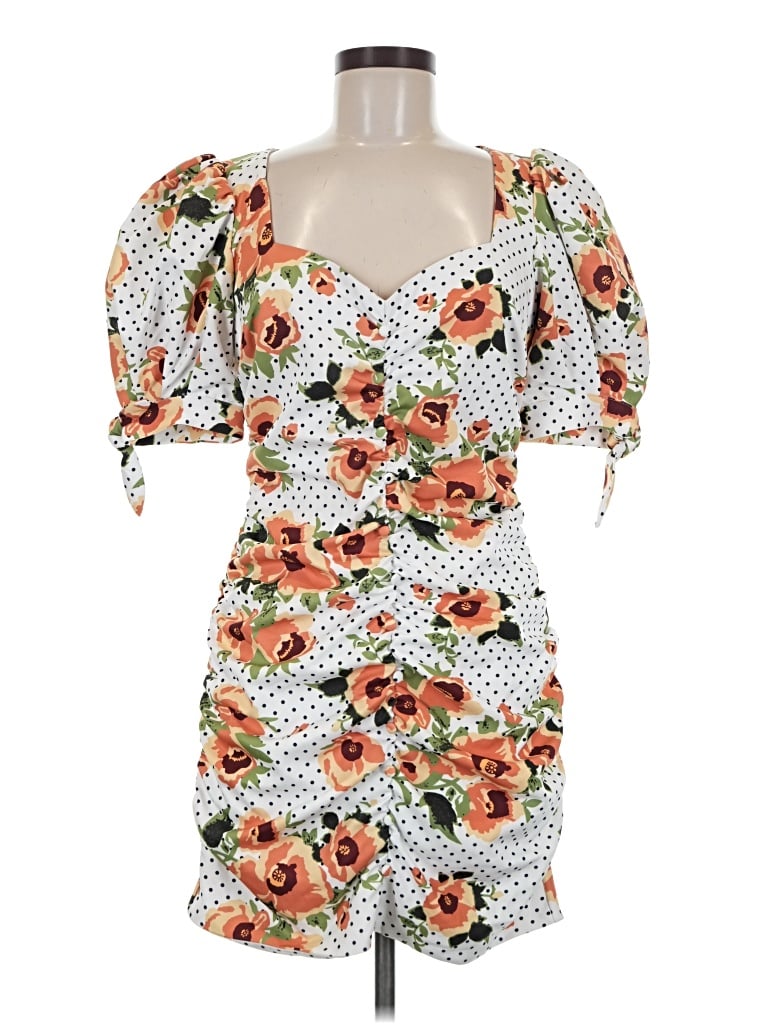 Pre-owned Lavish Alice Cocktail Dress In White
