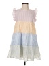 AaKaa 100% Cotton Color Block White Casual Dress Size S - photo 1