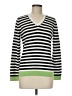 Fairway & Greene Stripes Green Pullover Sweater Size M - photo 1