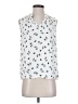 Ann Taylor 100% Polyester White Sleeveless Blouse Size XS (petite) - photo 1