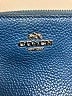 Coach 100% Leather Blue Leather Wristlet One size - photo 3