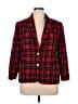 Appleseeds Plaid Red Blazer Size 16 Petite - photo 1